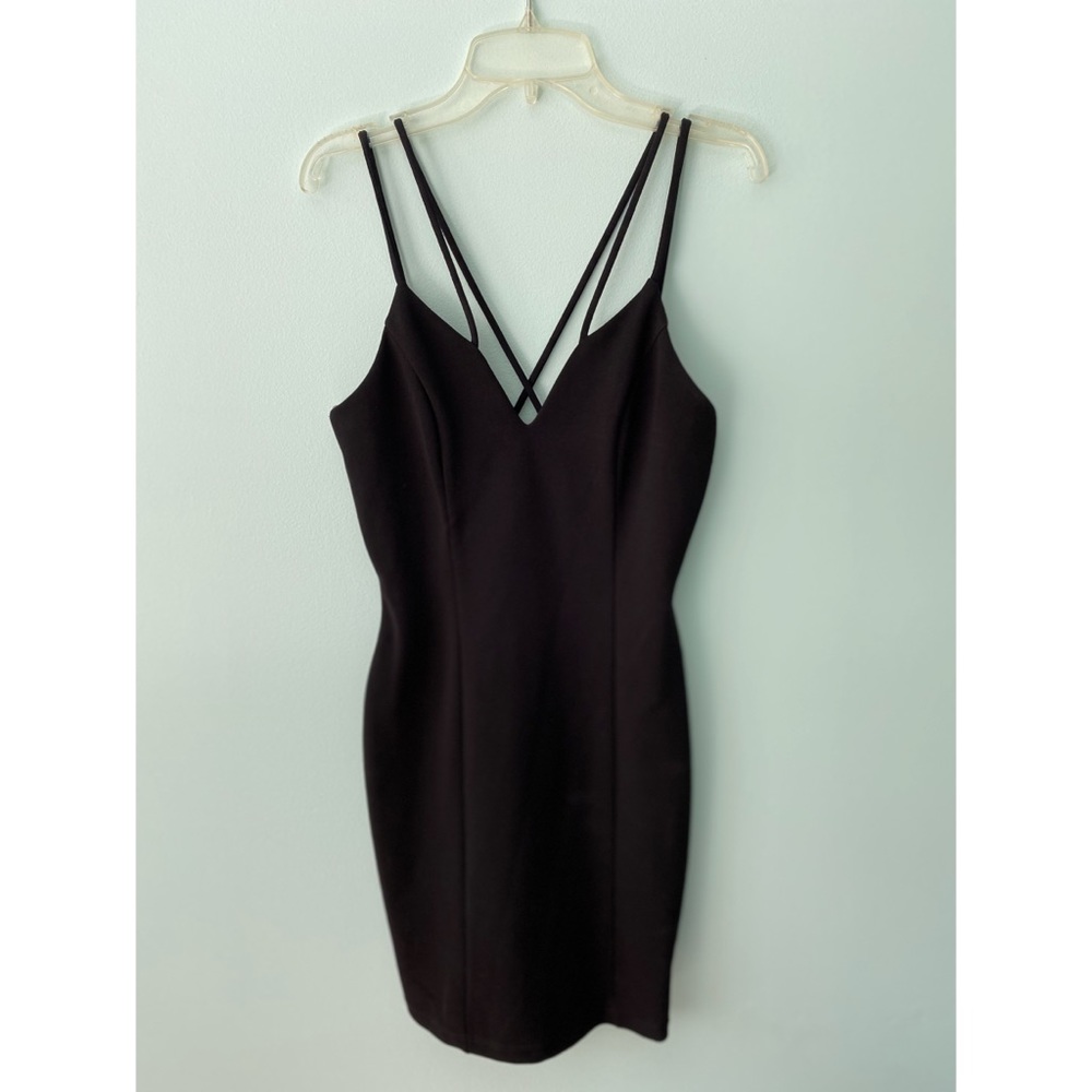 Black mini dress